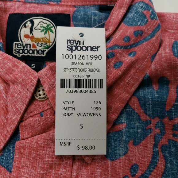 Reyn Spooner Mens Hawaiian Shirt Size Small 50th - Picture 4 of 7